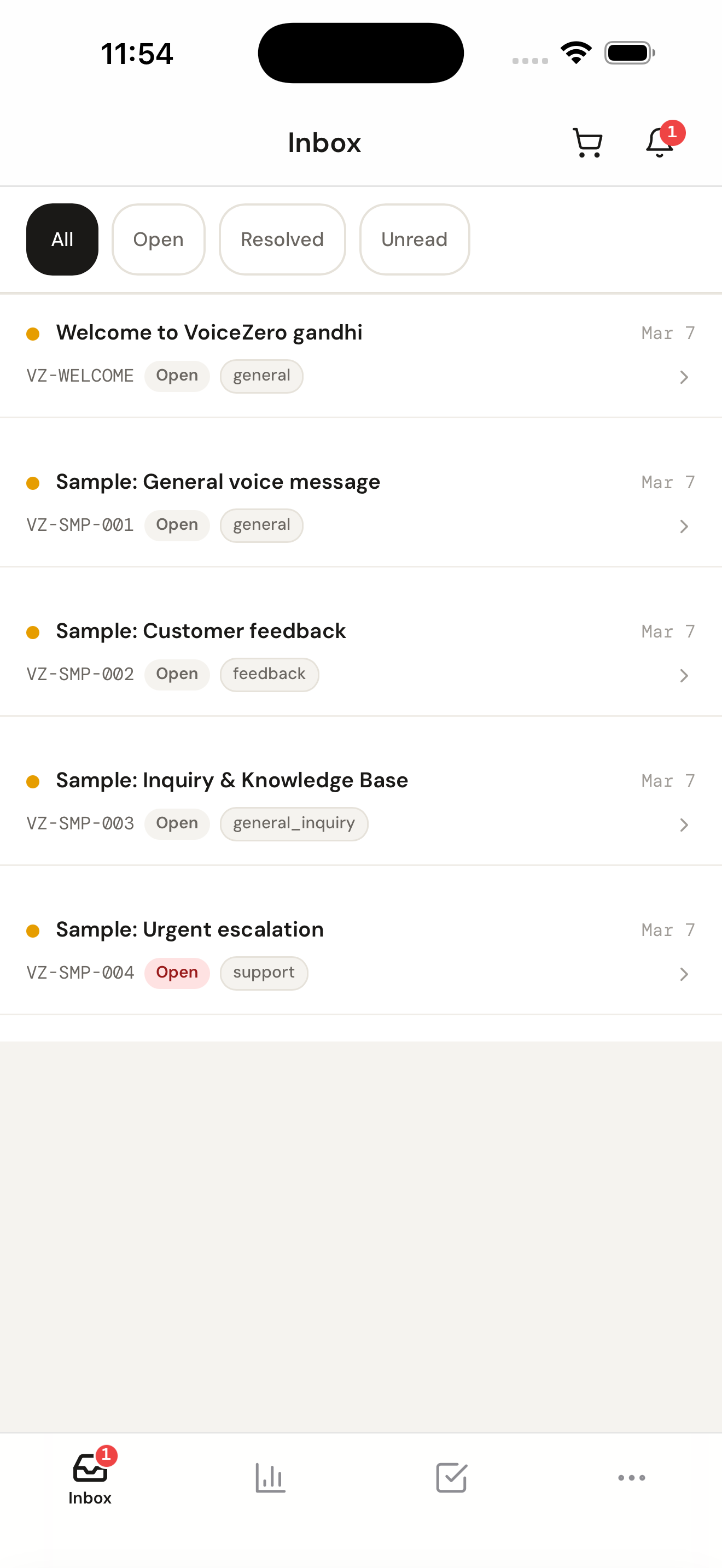 Voice Inbox