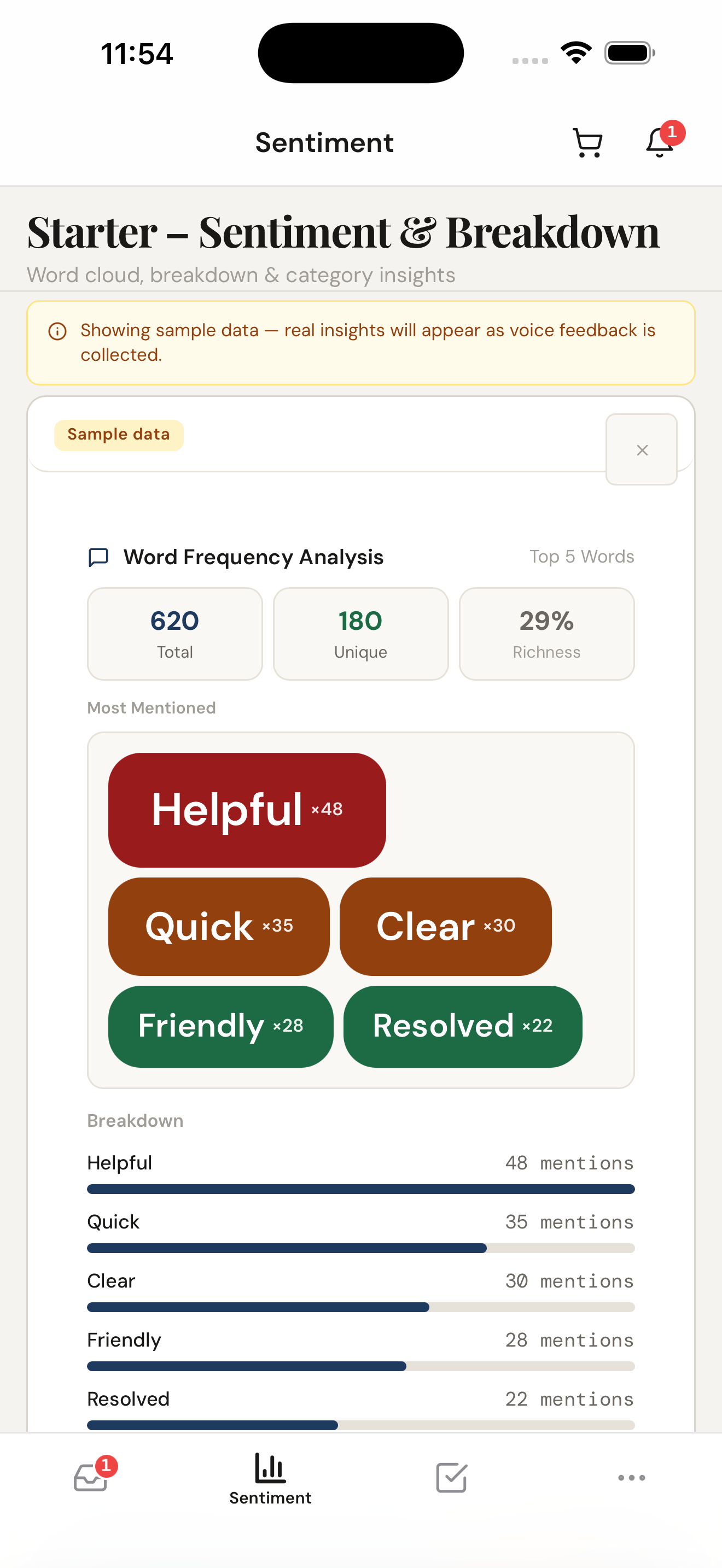 Respond to feedback